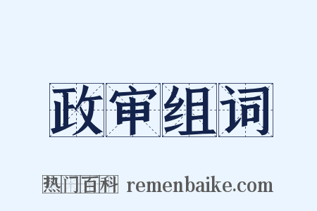 政审组词是什么意思的图片